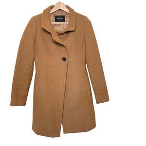 Aritzia Wilfred Cashmere Blend Cocoon Coat Classic Camel Tan Size XXS
